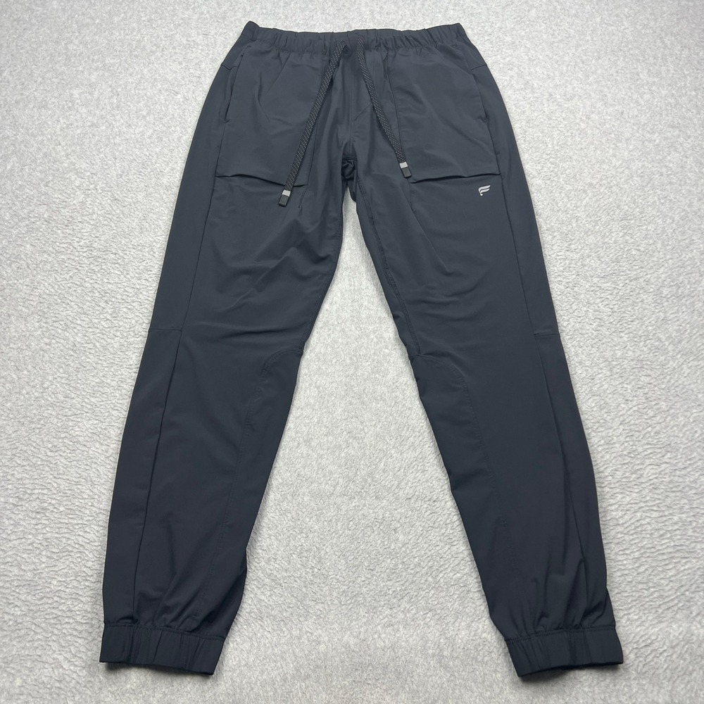 Fabletics The One Jogger Men's Medium Black Tapered Stretch Athletic Performance